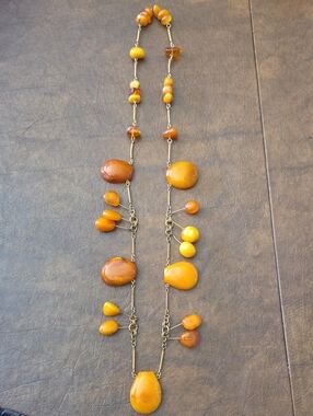 Vintage Baltic Amber Necklace - Women Jewelry